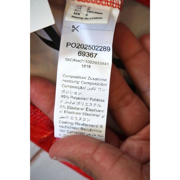 WDIRARA Deep V Neck Sleeveless PU Leather Bodysuit Halter Top – Size S, NWT - Picture 7 of 10